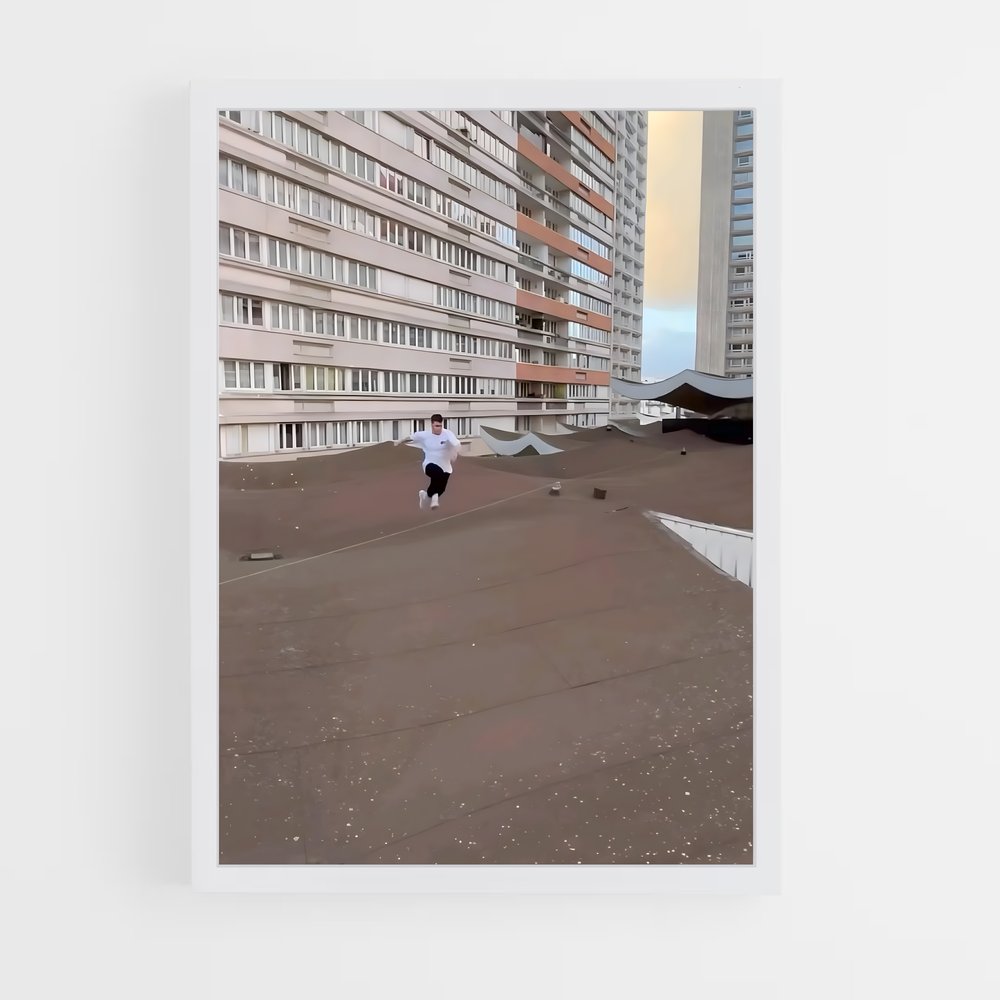 Poster Roof Rider – affiche Parkour et freerun (vue 3)